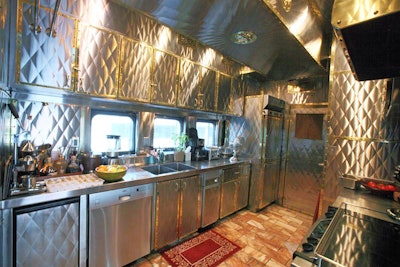 The updated kitchen aboard the train offered the chefs many of the modern conveniences found in their restaurant kitchens.