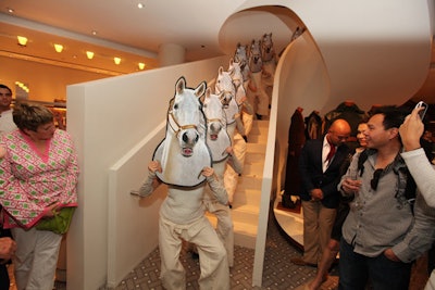 At around 7 p.m., performers from Redmoon donned horse masks and sang a short customized opera.