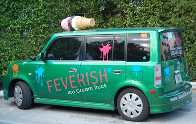 Feverish Ice Cream served Mexican chocolate chip popsicles and mango paletas (Latin-American ice pops made from fresh fruit) from the back of its signature ice cream truck.