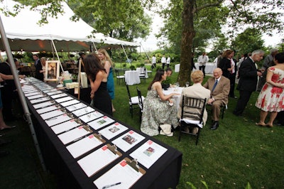 Guests could bid on silent-auction items throughout the evening.