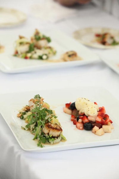 Visiting chefs served food at both of the culinary exhibition stages.