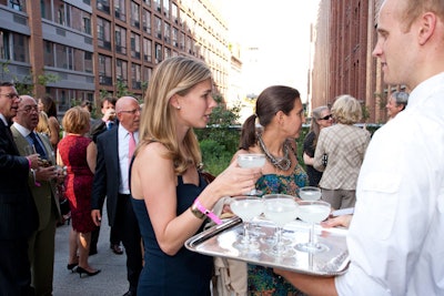 Some 650 supporters of the nonprofit turned out for the Monday-night soiree, filling the stretch of High Line Park between 13th and 16th streets for cocktails.