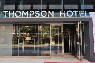 The new Thompson Toronto, on Wellington Street at Bathurst, is a partnership between Freed Developments, Global Edge Investments, and Thompson Hotels.
