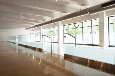 The first floor can host seated dinners for 400 with a dance floor and a stage.