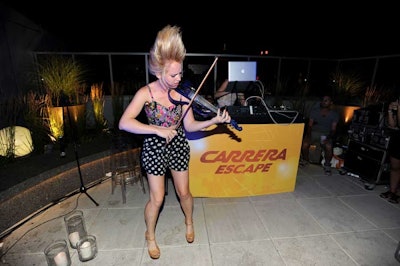 Musicians like Caitlin Moe entertained guests at the evening events.