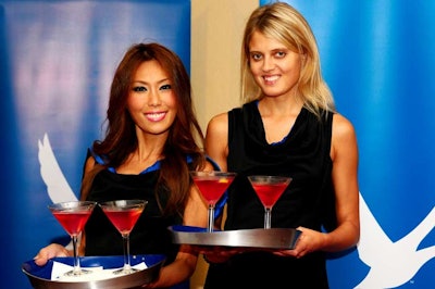 Grey Goose representatives served cosmopolitans to guests upon arrival.