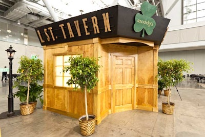 A vignette of South Boston's L. Street Tavern was one of several new props created for this event.