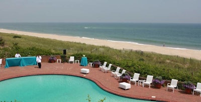 The view from the estate of billionaire Reginald F. Lewis at Beach Glamour, his foundation's fund-raiser, did not disappoint.