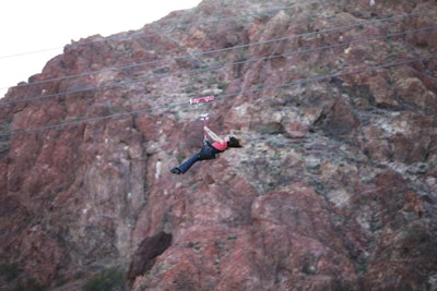 Bootleg Canyon Flightlines takes participants above Red Mountain in Boulder City.