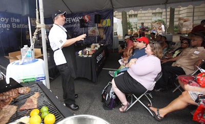 Guests could learn new recipes and techniques at one of four cooking stages.