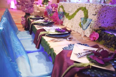 Da Vinci Floral's 'Believe' table, which won Most Difficult, featured thousands of flowers placed in a variety of arrangements and floral structures.
