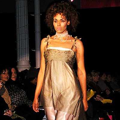 Model Tami Fitzhugh-Thompson strutted down the catwalk at the CurveStyle fashion show.