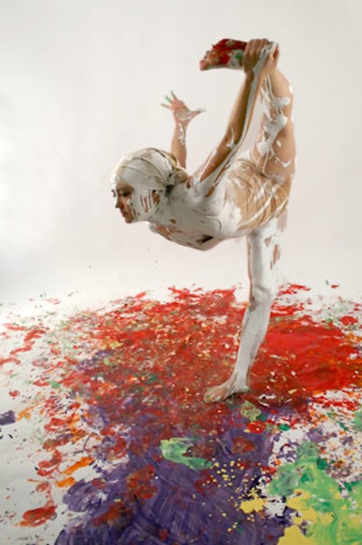 Drip dancers incorporate paint and other elements into their routines.