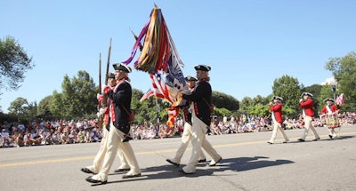 The Continental Color Guard kicked off the official celebration with the Presentation of Colors.