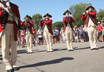 The U.S. Army 3rd Infantry 'The Old Guard' Fife and Drum Corps performed historic tunes during the ceremony.