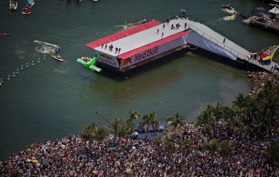 Nearly 85,000 people watched the event from the park and nearby boats.