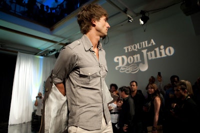 Male models sported looks from local menswear designer Killian Gui.