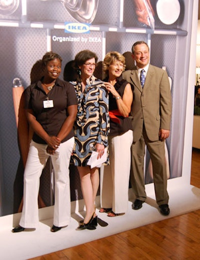 Ikea representatives were on hand to welcome fans to the Wednesday night event and Better Homes & Gardens editor Oma Ford (second from left) gave a 20-minute seminar.