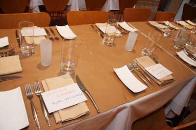 Guests found name tags at their place settings. Planners arranged for members of the media to sit beside local health experts.