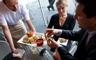 The menu included pulled duck quesadillas with pineapple salsa and guacamole.