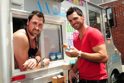 Armani Exchange used a souped-up ice cream truck as a promotion at and around its Roberston Boulevard store.