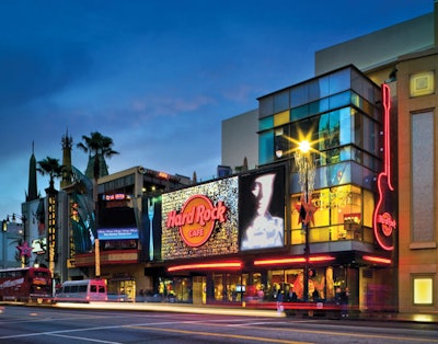 After much buzz, the Hard Rock Cafe opened at Hollywood & Highland in July.