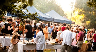 The event was held in Lincoln Park, the home of the Green City Market on summer Wednesdays and Saturdays.