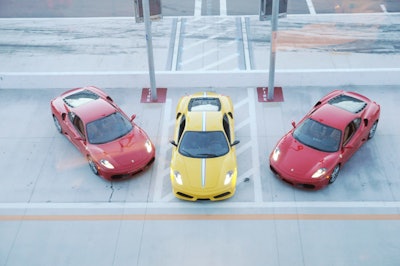 The brand played up the associations between its new dryers and Ferraris at the North American launch.