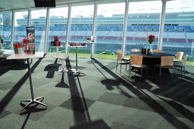 The event took place in the Blackjack room at the Las Vegas Motor Speedway.
