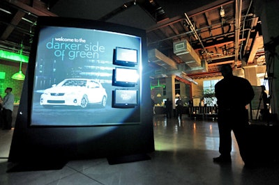 Lexus staged the event in the industrial-style lounge Grand Central in downtown Miami.