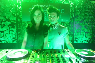 The Misshapes' Leigh Lezark and Geordon Nicol served as the main DJs for the night, following opening act Nick Zinner of the Yeah Yeah Yeahs.