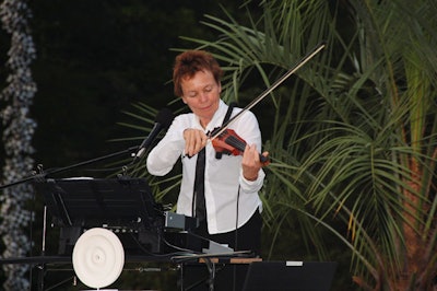 The event's honoree, artist and musician Laurie Anderson, performed after the award presentation.