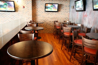 Some 21 TVs line the restaurant, making it a good spot for game watching.