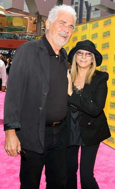 Producer James Brolin walked the pink carpet with wife Barbara Streisand.
