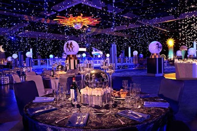 The Emmy Governors Ball got a look reminiscent of a starry sky.