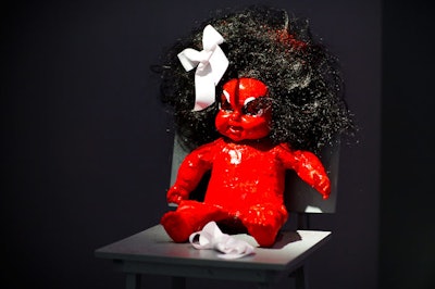 Kembra Pfahler of Karen Black, who creates painted dolls with teased wigs, incorporated them into the event.
