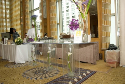 Some 31 chefs set up tasting stations in the ballroom and lobby of the Peninsula Chicago.