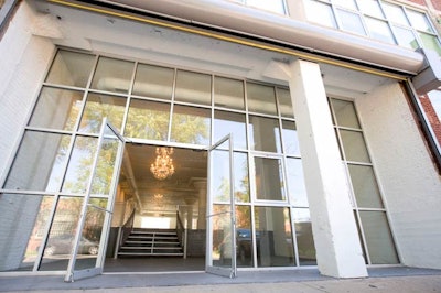 The street-level Aérée Loft has a 16-foot glass-front entrance.