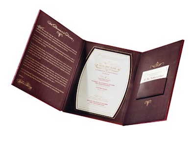 Creative Intelligence's silk-covered invitation for Tyler Perry