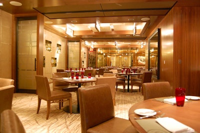 As a single space, the private dining room seats 56.