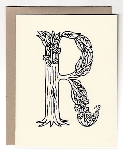 Beau Ideal Editions makes custom stationery, including these note cards.