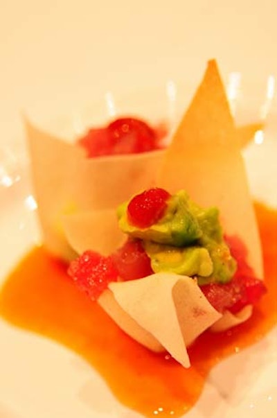 Nightlife staple B.E.D. offered sweet chili tuna tartare finished with a dollop of guacamole.