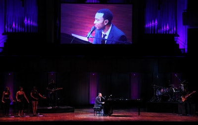 Grammy-winner John Legend performed a 45-minute set in the Kennedy Center's Concert Hall.