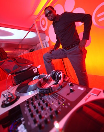 DJ Patrick Mondjo provided the evening's dance tracks.