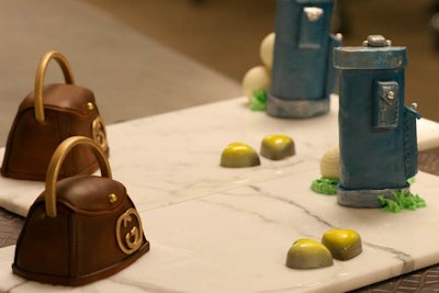 For a high-end look, the Mandarin Oriental created dessert amenities in the form of Gucci bags for a corporate client.