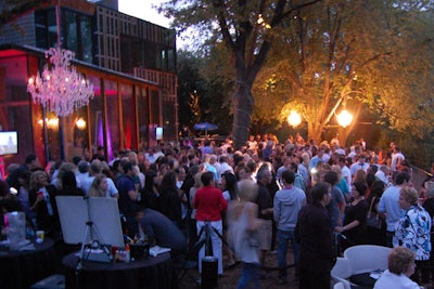 More than 1,500 guests filled the backyard of a private home on the Bridle Path for the event.