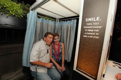 The Cosmopolitan of Las Vegas's activation also included a photo booth that spit out branded strips.