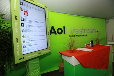 AOL sponsored the Lifestream lounge, where festival-goers could recharge their phones and enter a contest to win passes to the V.I.P. cabanas on festival grounds.