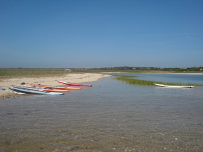 Adventure Chatham can teach groups to paddleboard or kayak.