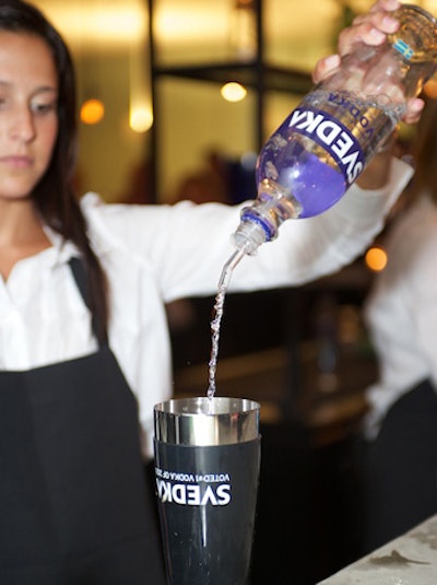 Svedka was one of the party's sponsors.